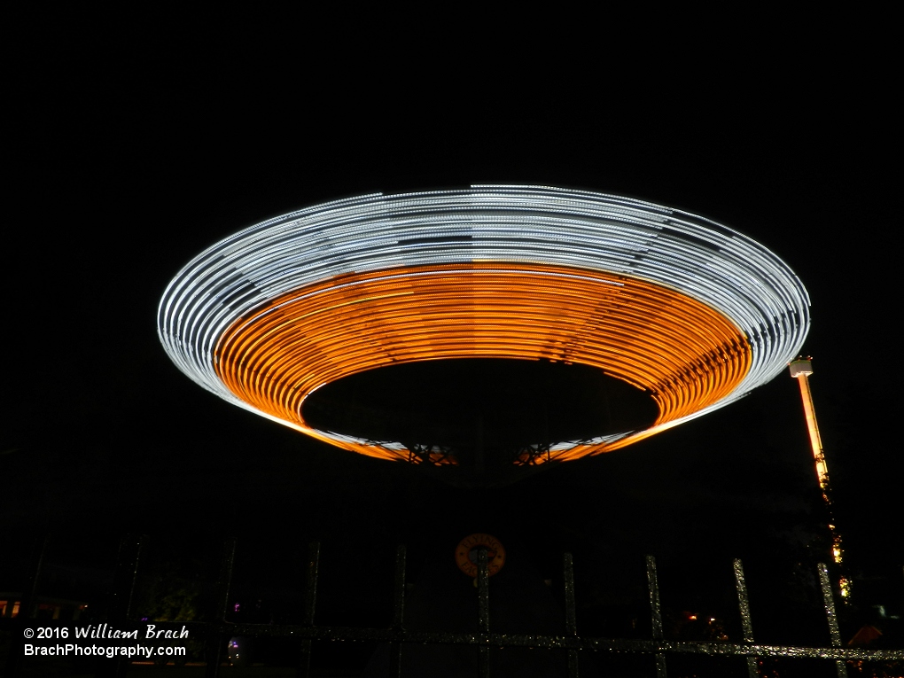 I just love night time photography in an amusement park!  The next one is even better!