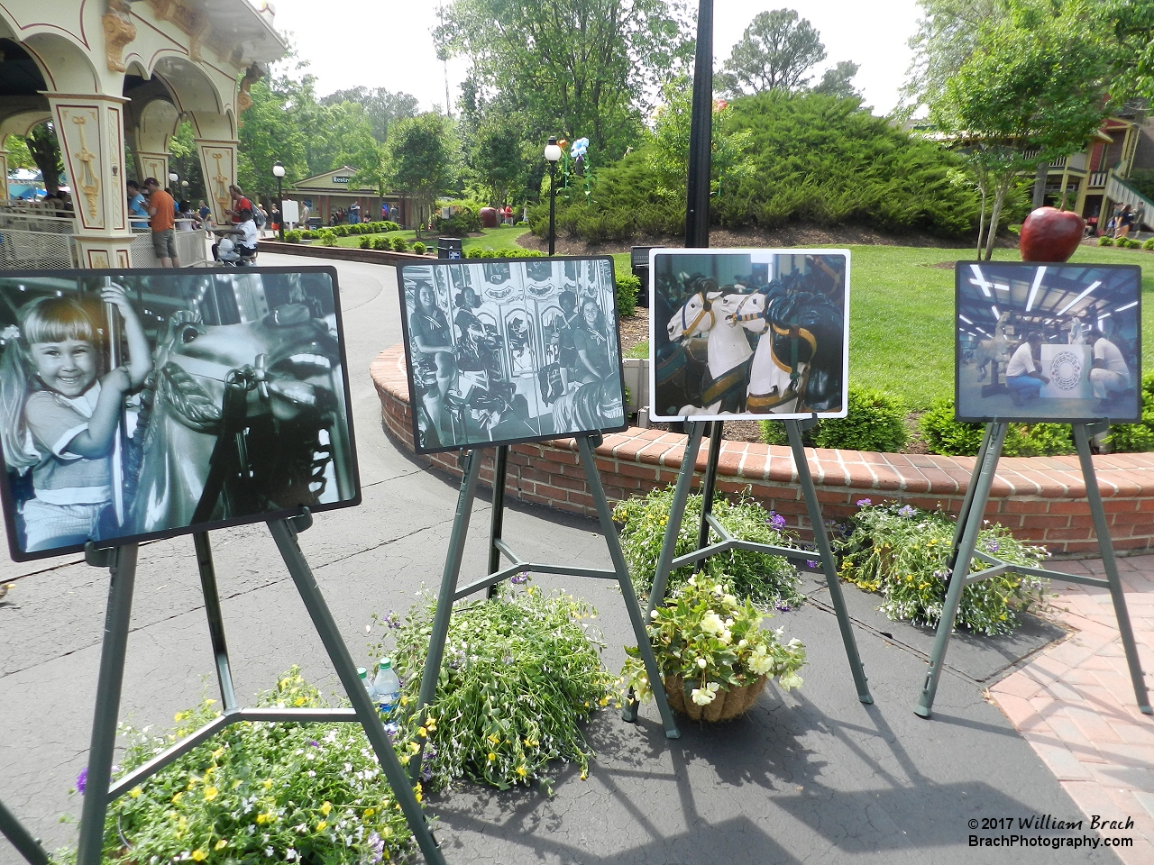 Kings Dominion's Carousel through the years.