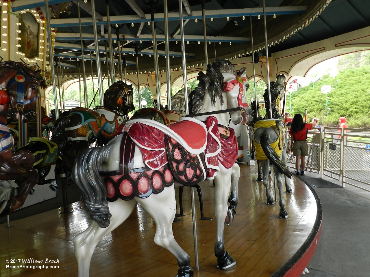 Ruby is a horse that was rededicated for the park's 40th anniversary a few years back.