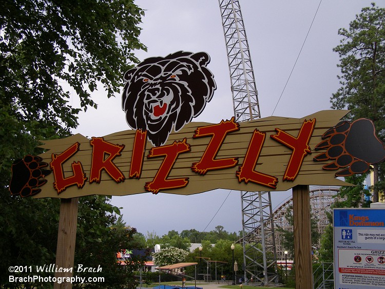 It's Grizzly's entrance sign!