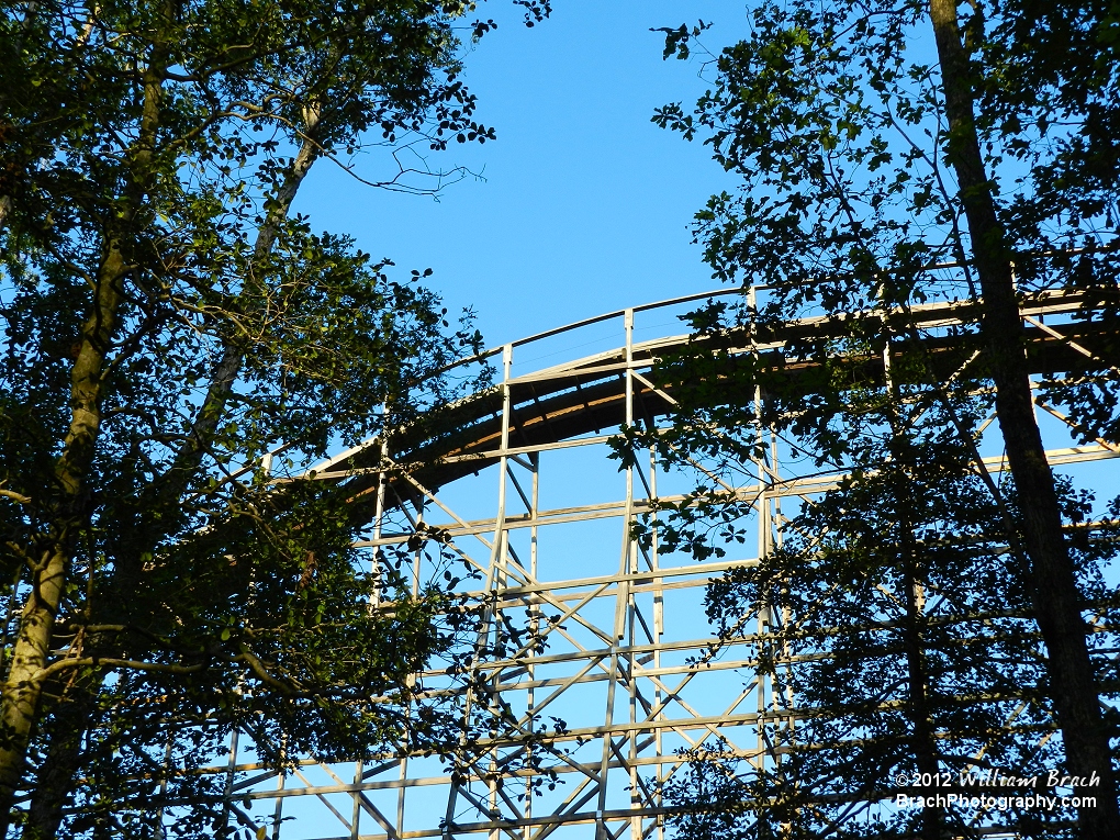 Looking up at Grizzly's structure.