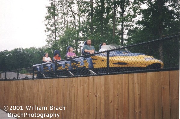 View of the original HyperSonic XLC train waiting to launch.