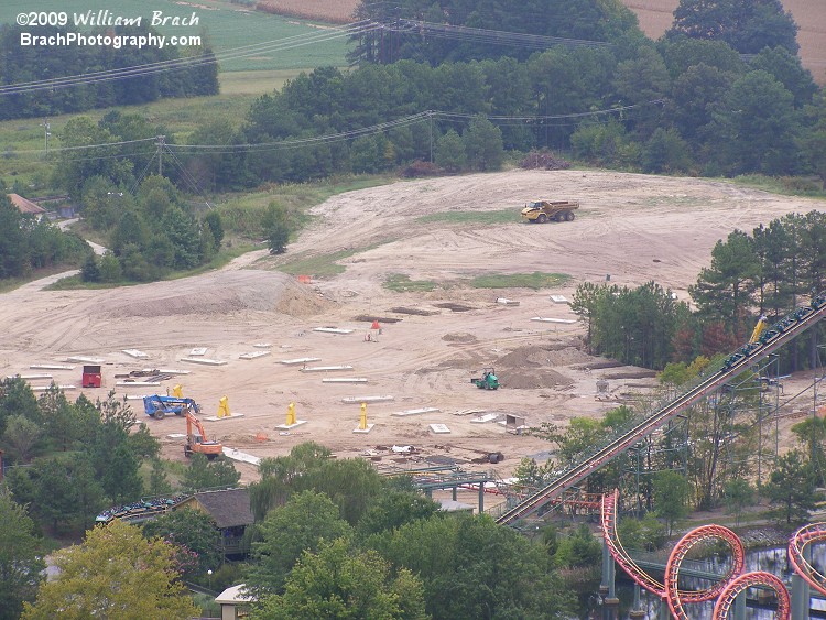 Intimidator 305 under construction in late August 2009.