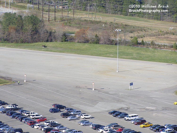 The storage lot is completely empty at Kings Dominion.  All the parts were used to build ..... Intimidator 305!