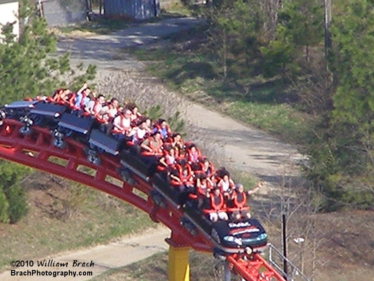 Entering the brake run.