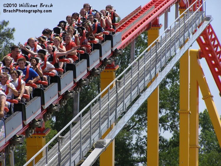 Train in the brake run.