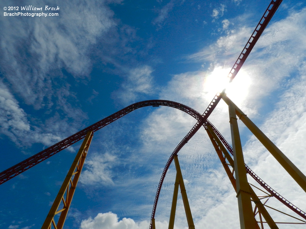 Intimidator 305's lift hill.