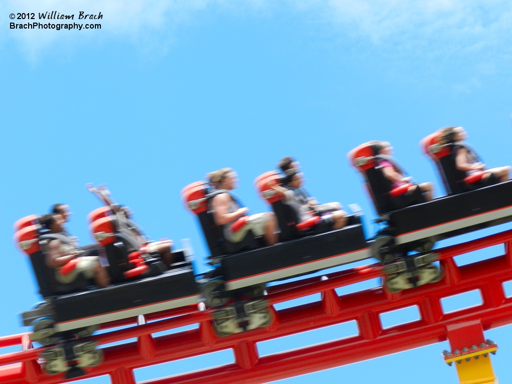 Intimidator 305 train rushing by.