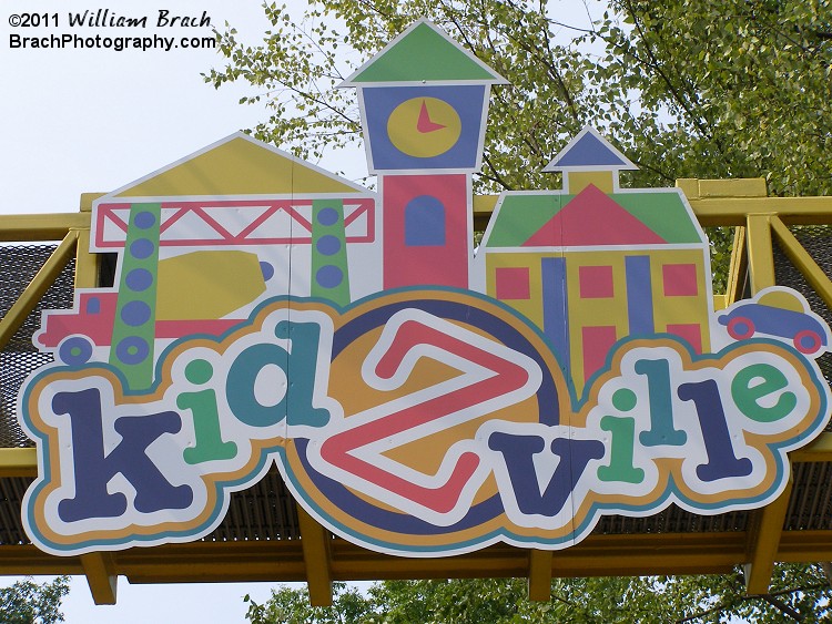 KidZville Remembered:  Entrance to KidZville.