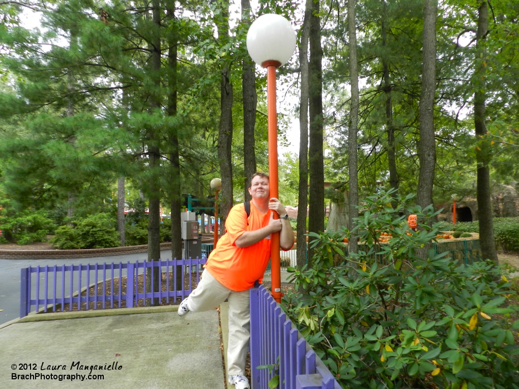 I just wanted to give this light pole a good hug as it has been in the park for a long time and wanted to show my appreciation.  This pole was still there in 2013.