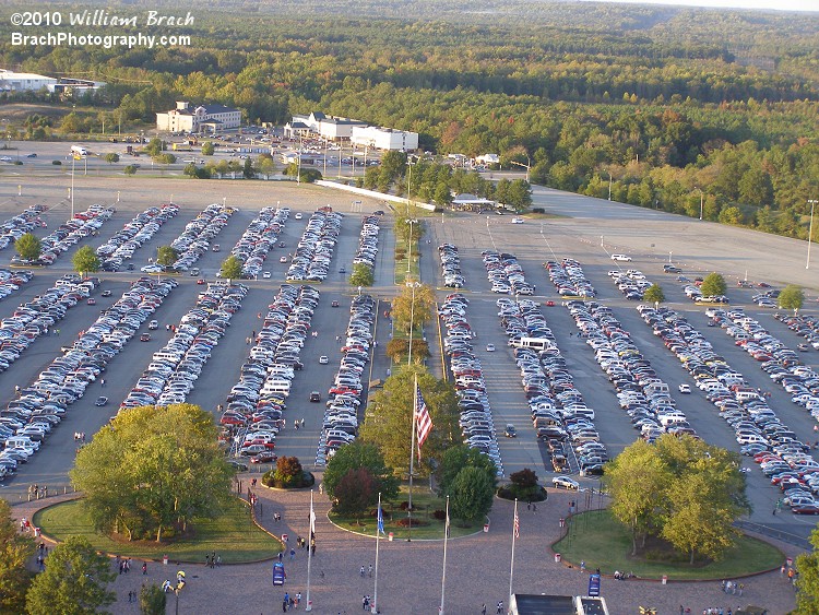 Opening Day 2010 - very crowded parking lot.