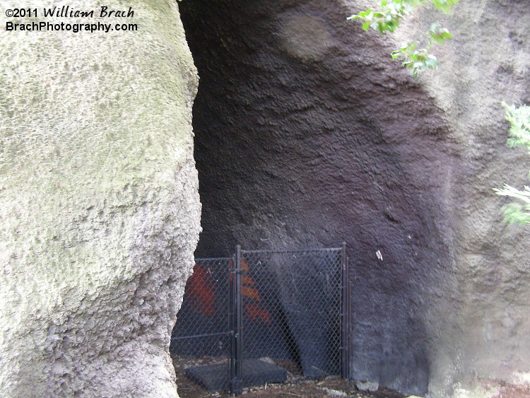 Was this Time Shaft's path or part of the ride itself??  Anyone know?  This is part of Volcano's mountain.