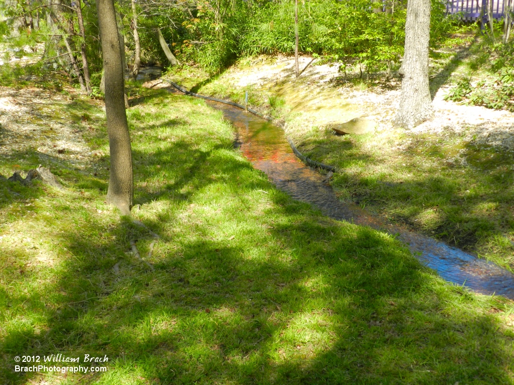 Small stream inside KidZville at Kings Dominion.