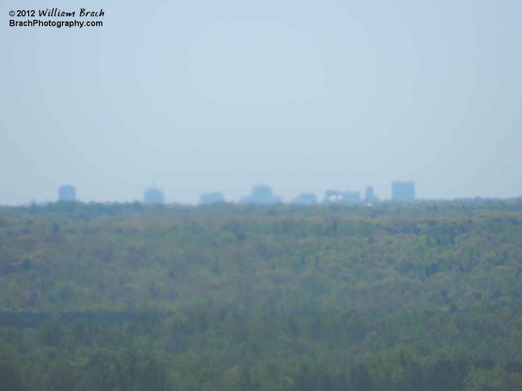 View of downtown Richmond, Virginia's skyline from the Eiffel Tower.