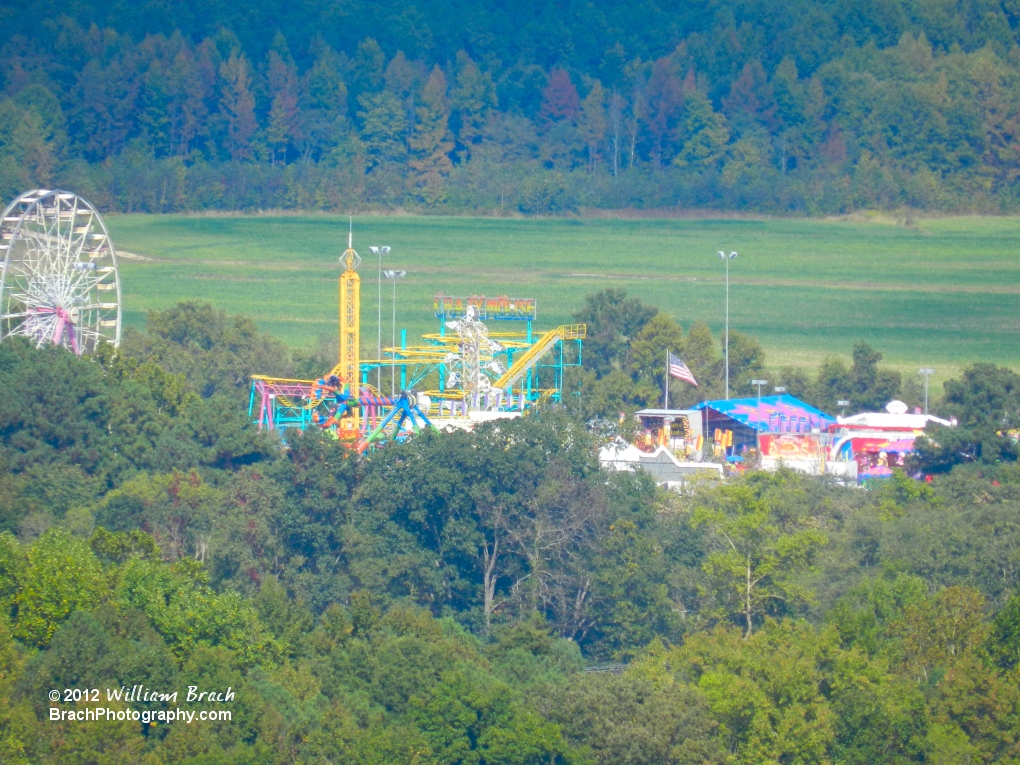 The Virginia State Fair is visible from the Eiffel Tower.