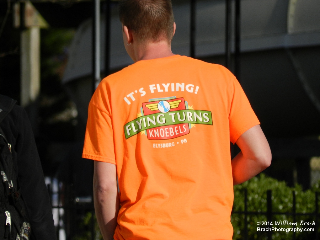 Spotted a guy wearing a Flying Turns shirt at Kings Dominion!