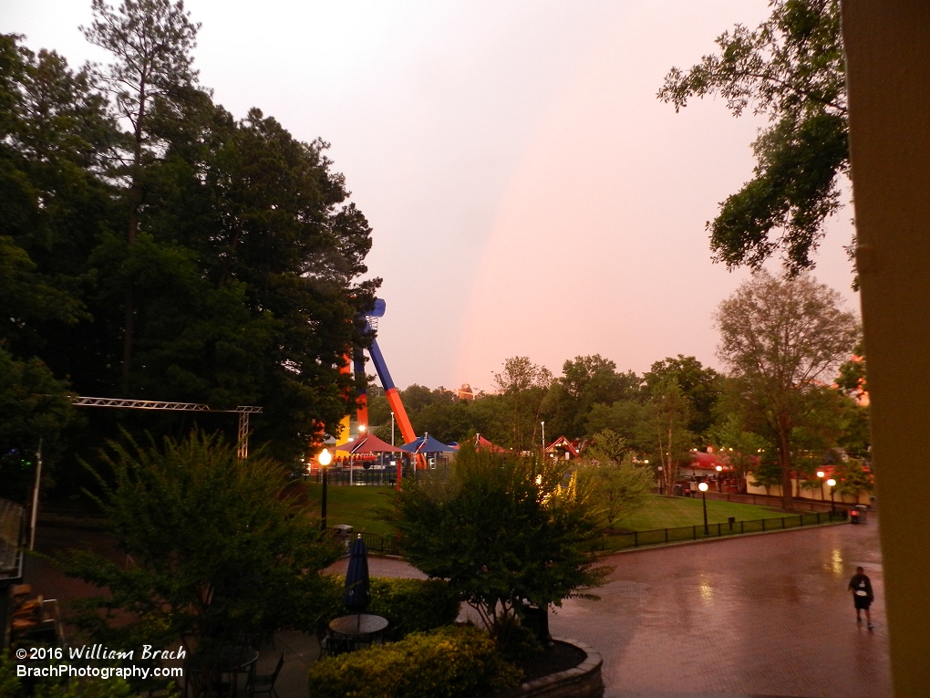 Rainy days are fun....sorta.  Nice rainbow coming out of Volcano!