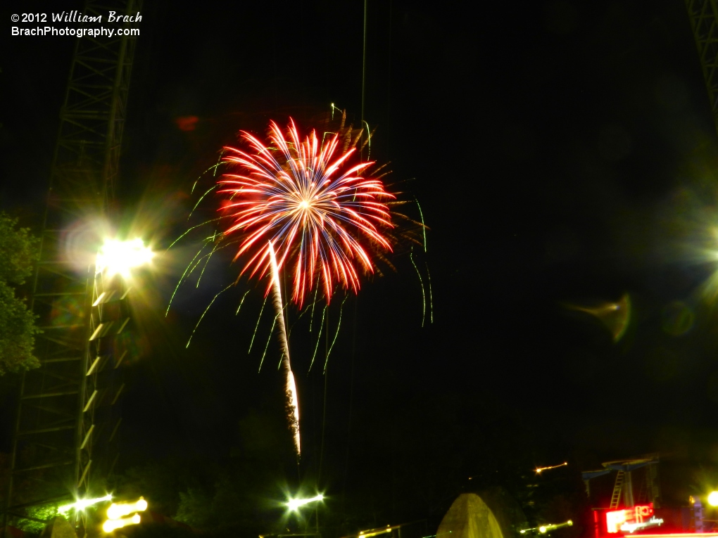 Fireworks at Kings Dominion.