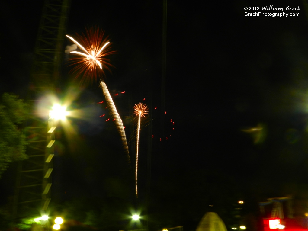 Kings Dominion's fireworks.