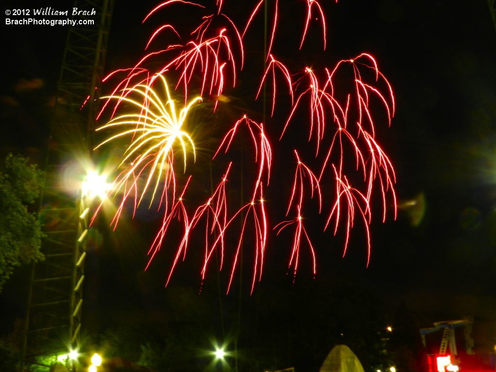 Firework time at Kings Dominion.