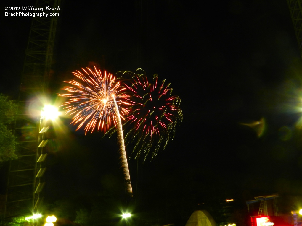 Fireworks at Kings Dominion.