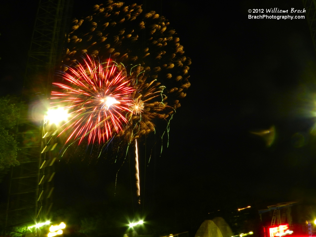 Fireworks at Kings Dominion.