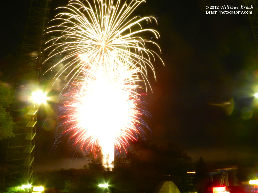 Fireworks at Kings Dominion.