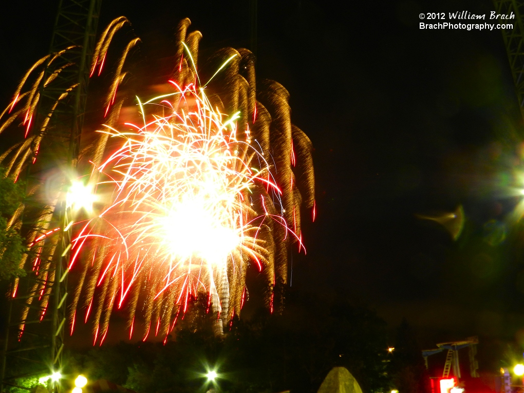 Kings Dominion's Fireworks.