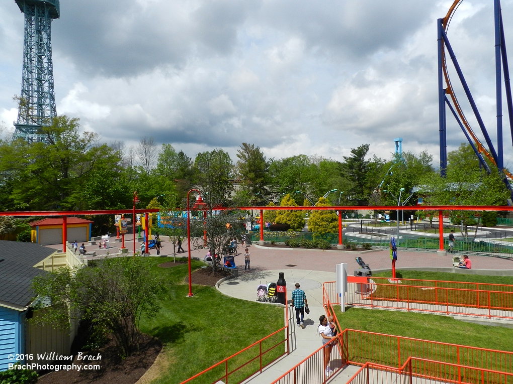 Overview of part of Planet Snoopy from the Rocket Express station.