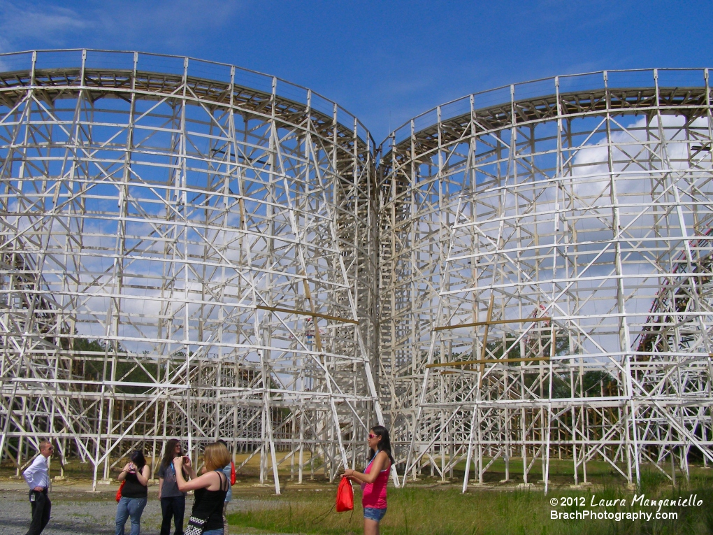 Behind the Scenes tour of Intimidator 305 and Rebel Yell.