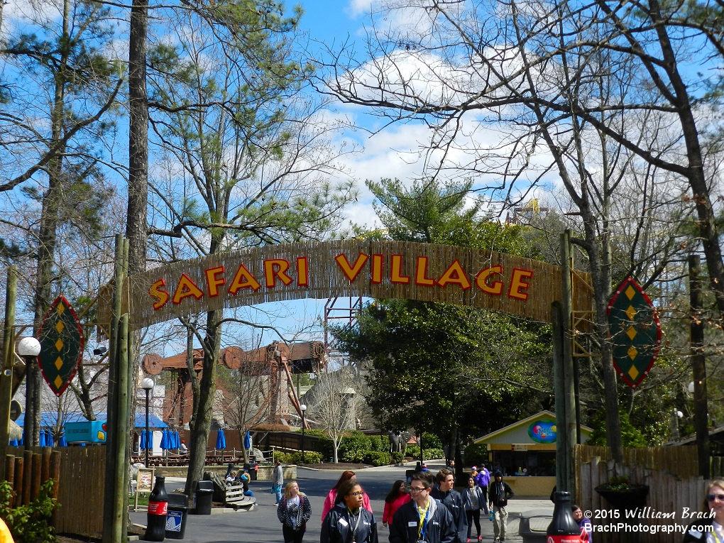 Safari Village entrance area.