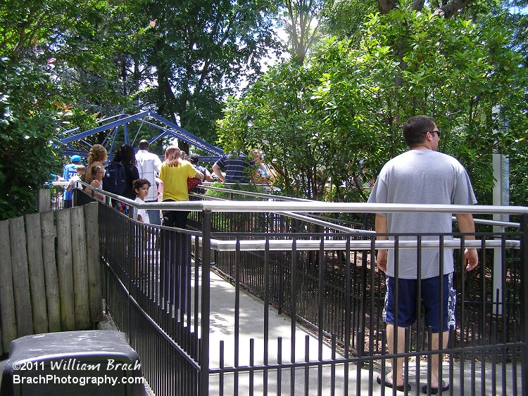 The queue line for Scrambler at Kings Dominion.