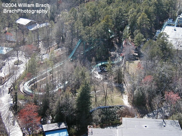 Kings Dominion's log flume ride.  This ride opened in 1975 and is among the parks original attractions still in use today.  Log flumes never fail to please a family - only if you manage to get off the ride bone dry, amirite?!