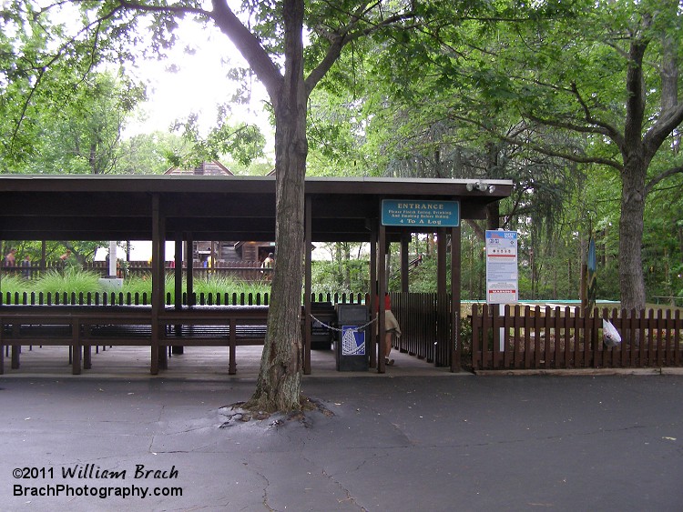 Entrance to the queue line of Shenandoah Lumber Company.