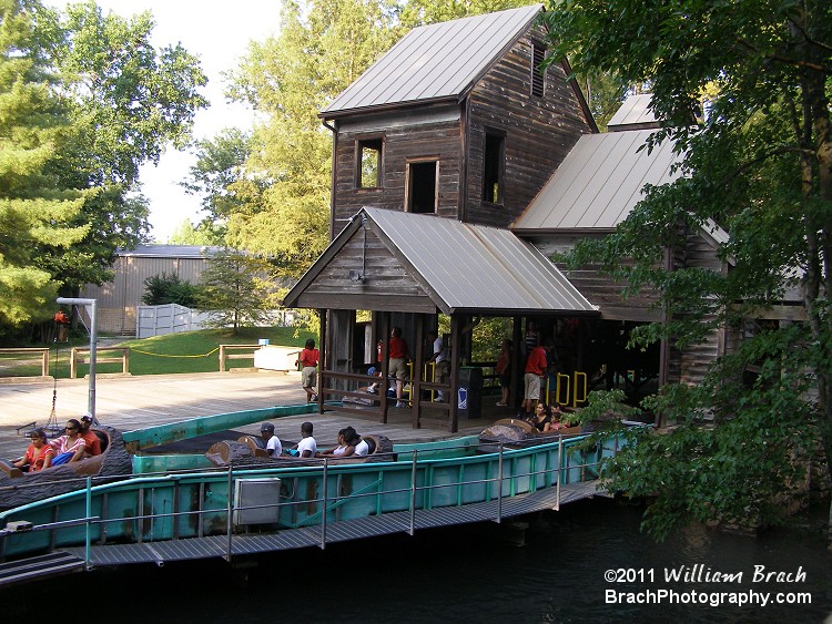 Dual loading station helps the queue line move faster.