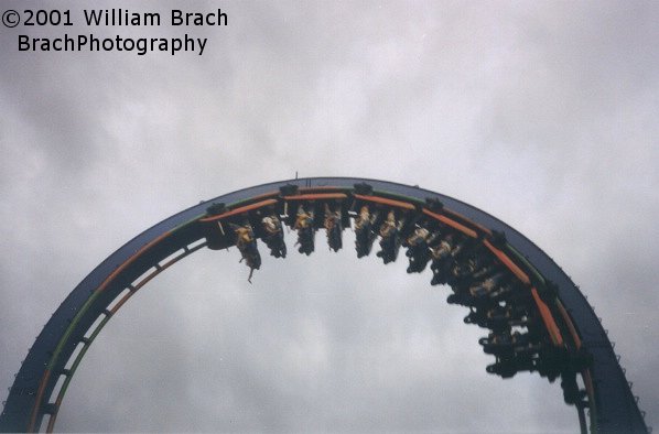 Shockwave train in the vertical loop.