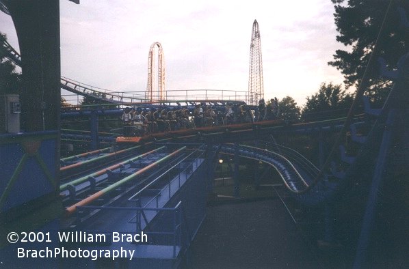 Shockwave train approaching the station.