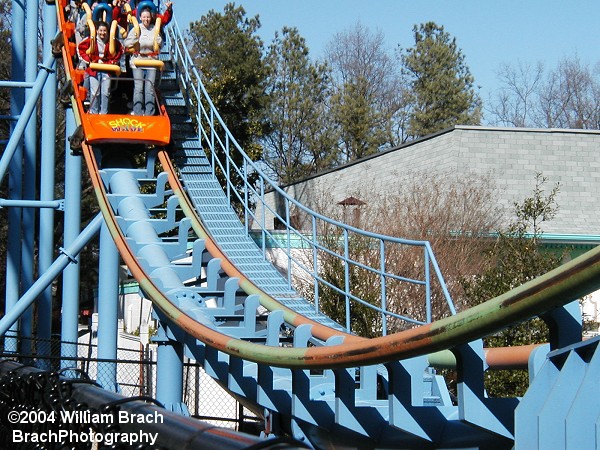 Shockwave train coming down the drop.