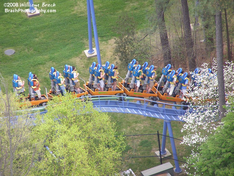 Bunny hills on Shockwave before the brake run.