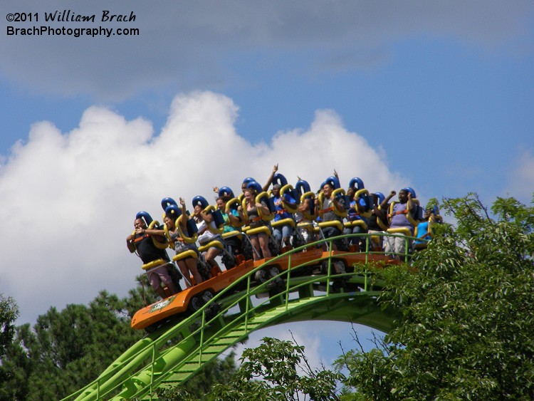 Train running the course.