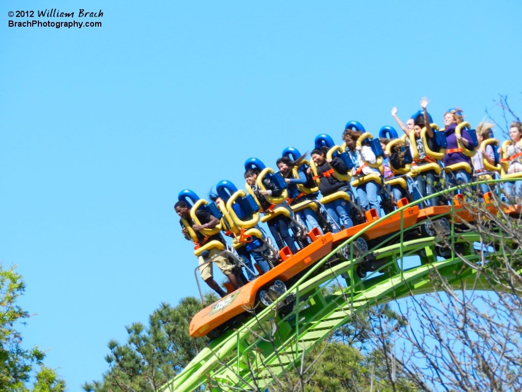 Shockwave running the course.