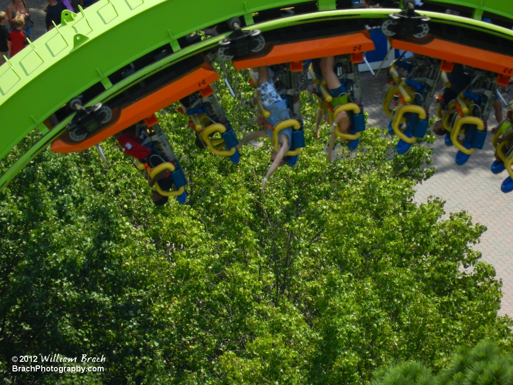 Shockwave train in the vertical loop.