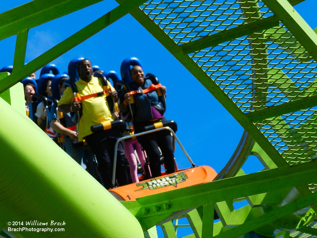 Riders enjoying a run on Shockwave.