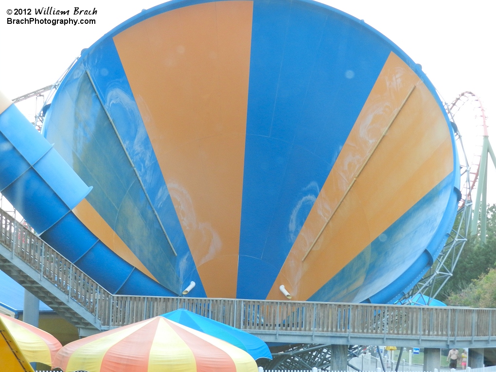 The parks Tornado slide needs a good scrubbing don'tcha think?