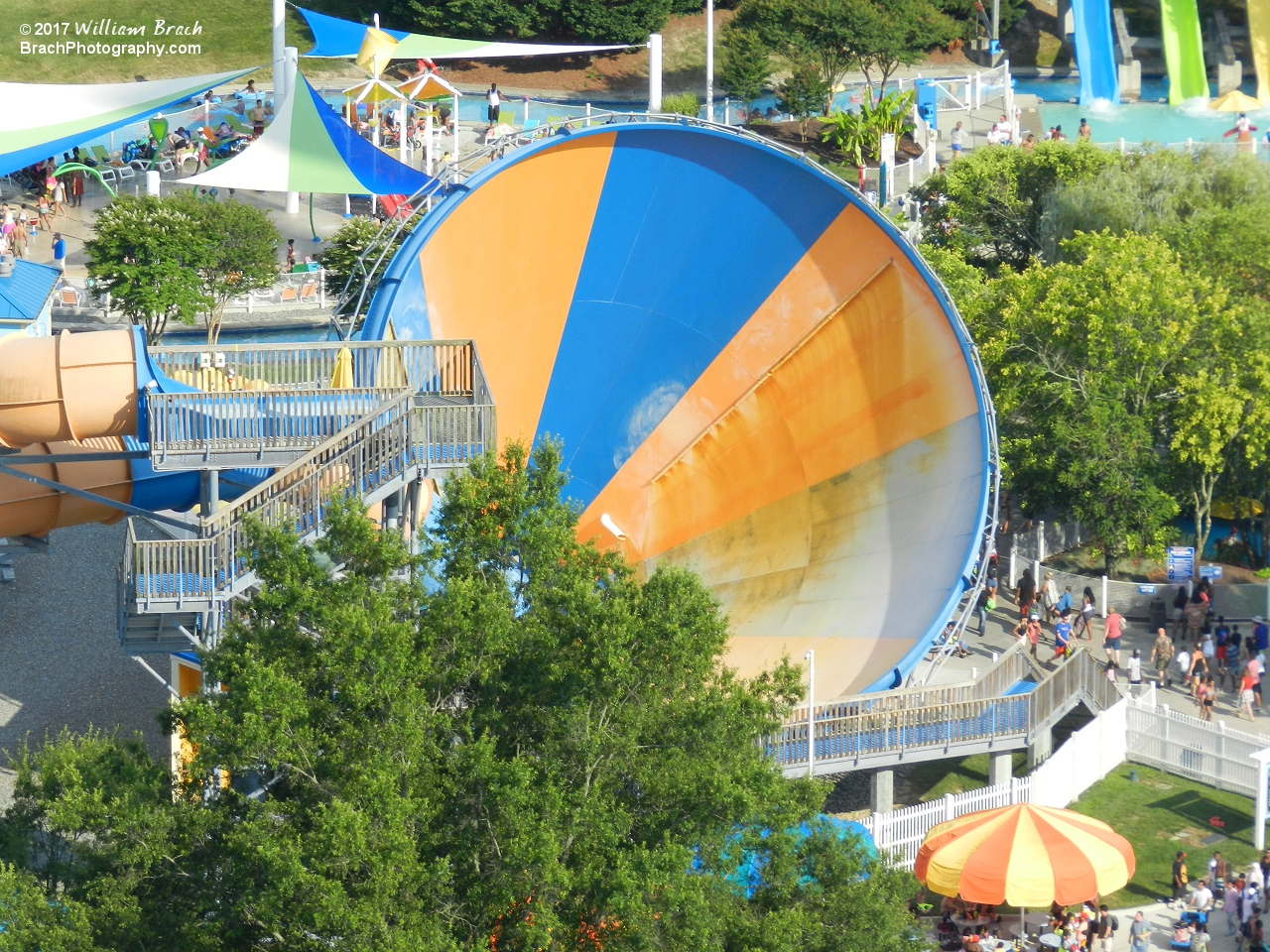 Tornado normally has a ridiculous line, but not today.  Ride was closed.