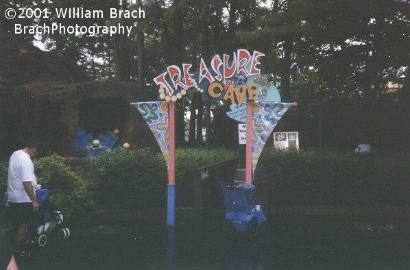 Entrance to the walk-through attraction at Kings Dominion.  Treasure Cave opened as Yogi Bear's Treasure Cave in the 1970's.