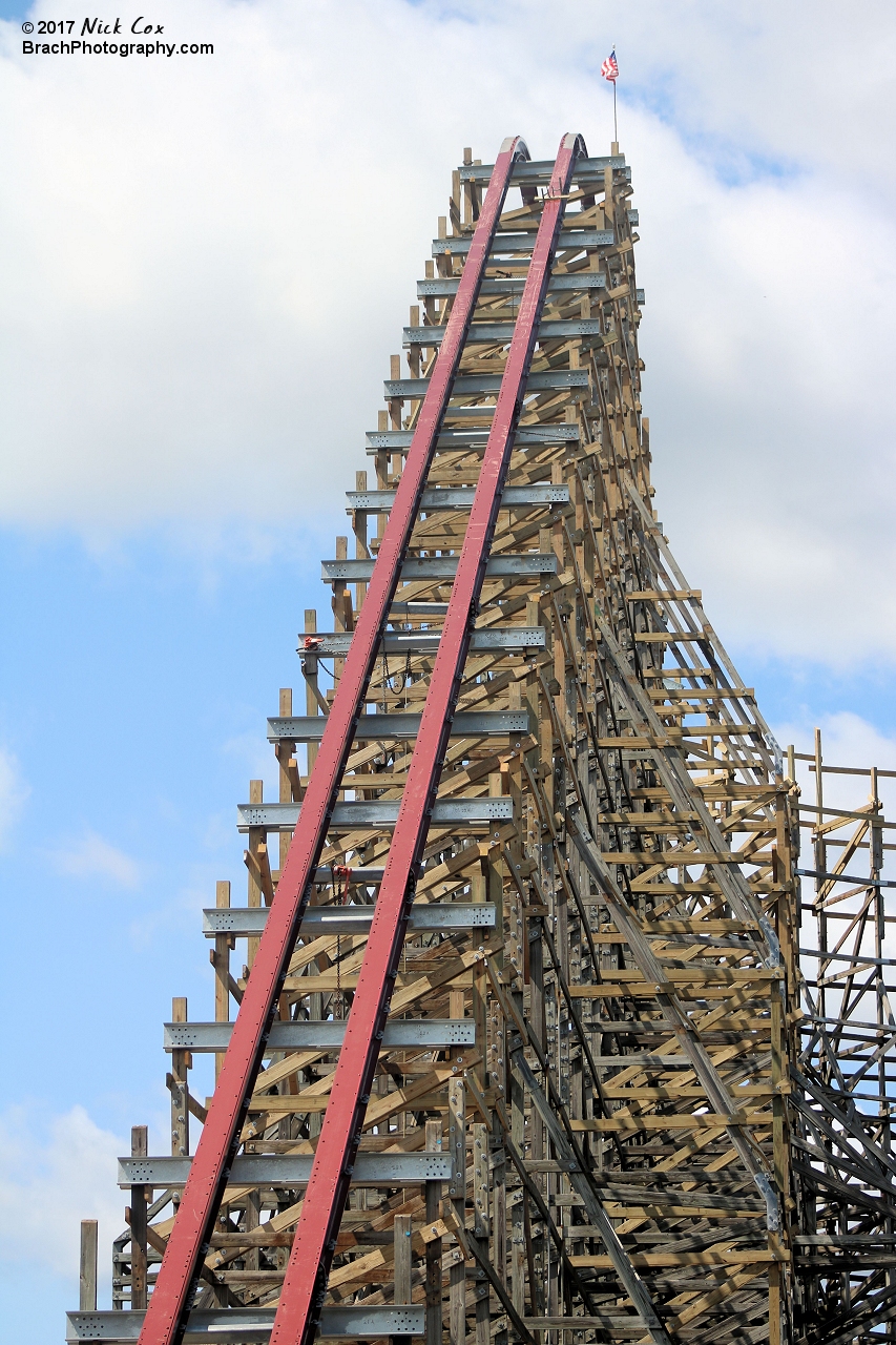 The lift hill.