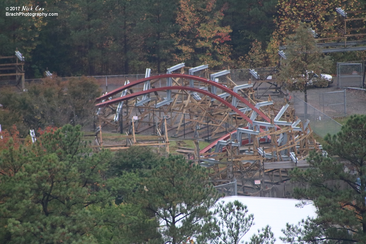 The second overbanked turn from the Eiffel Tower.