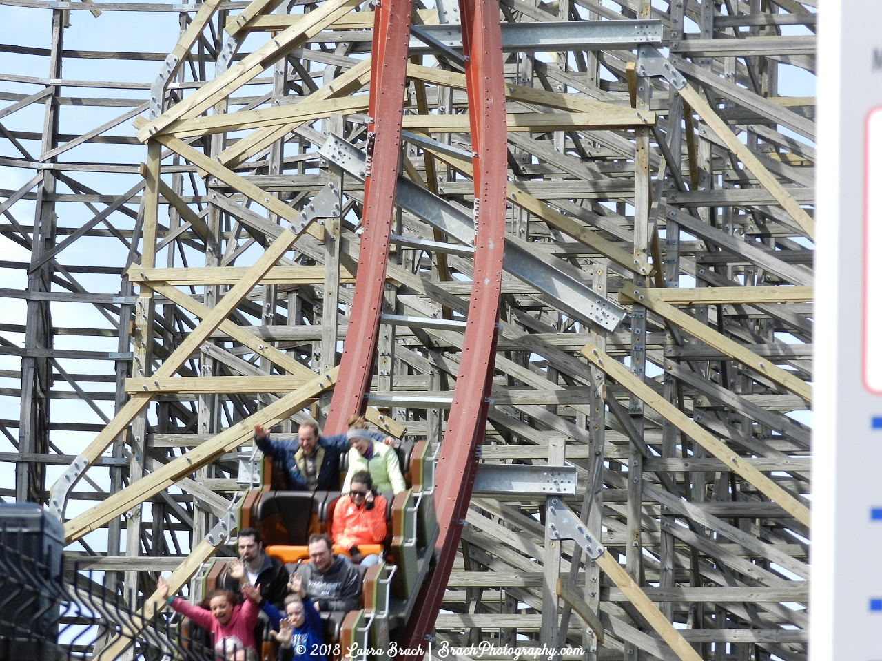 Train at the end of the first drop.