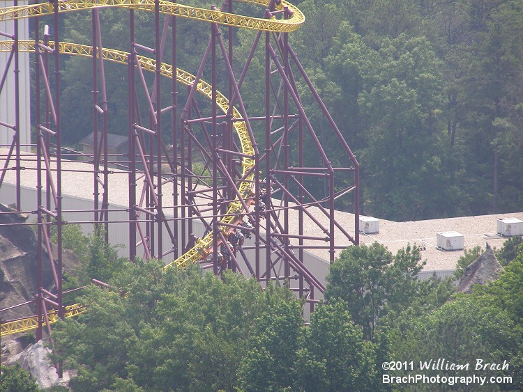 Volcano train near the end of the run.